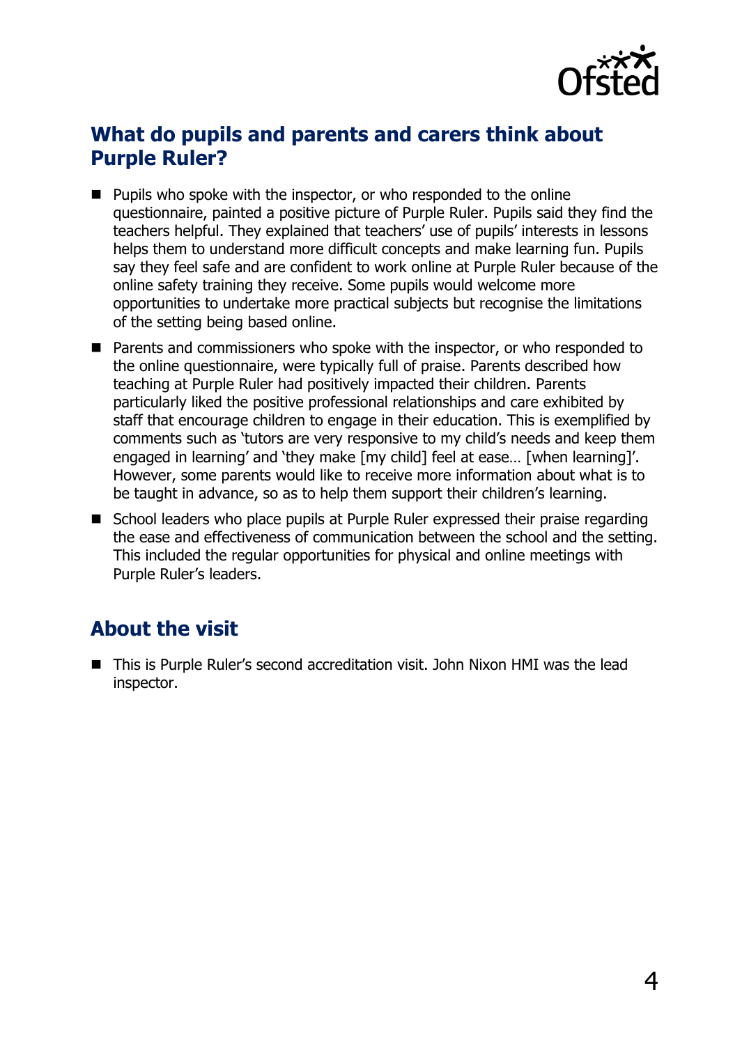 Ofsted report page 4